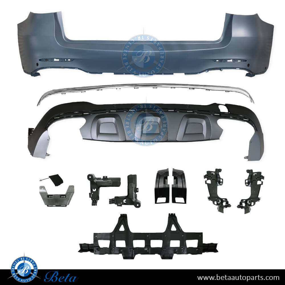 Rear Bumper Normal AMG with PDC Silver Color for Mercedes GLC-Class W253 2016-2019 models, Part Number 2538851601 Rear Bumper Normal AMG with PDC Silver Color for Mercedes GLC-Class W253 2016-2019 models, Part Number 2538851601
